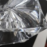 Daum france, rare cendrier cube "roc22", vers 1975, tbe