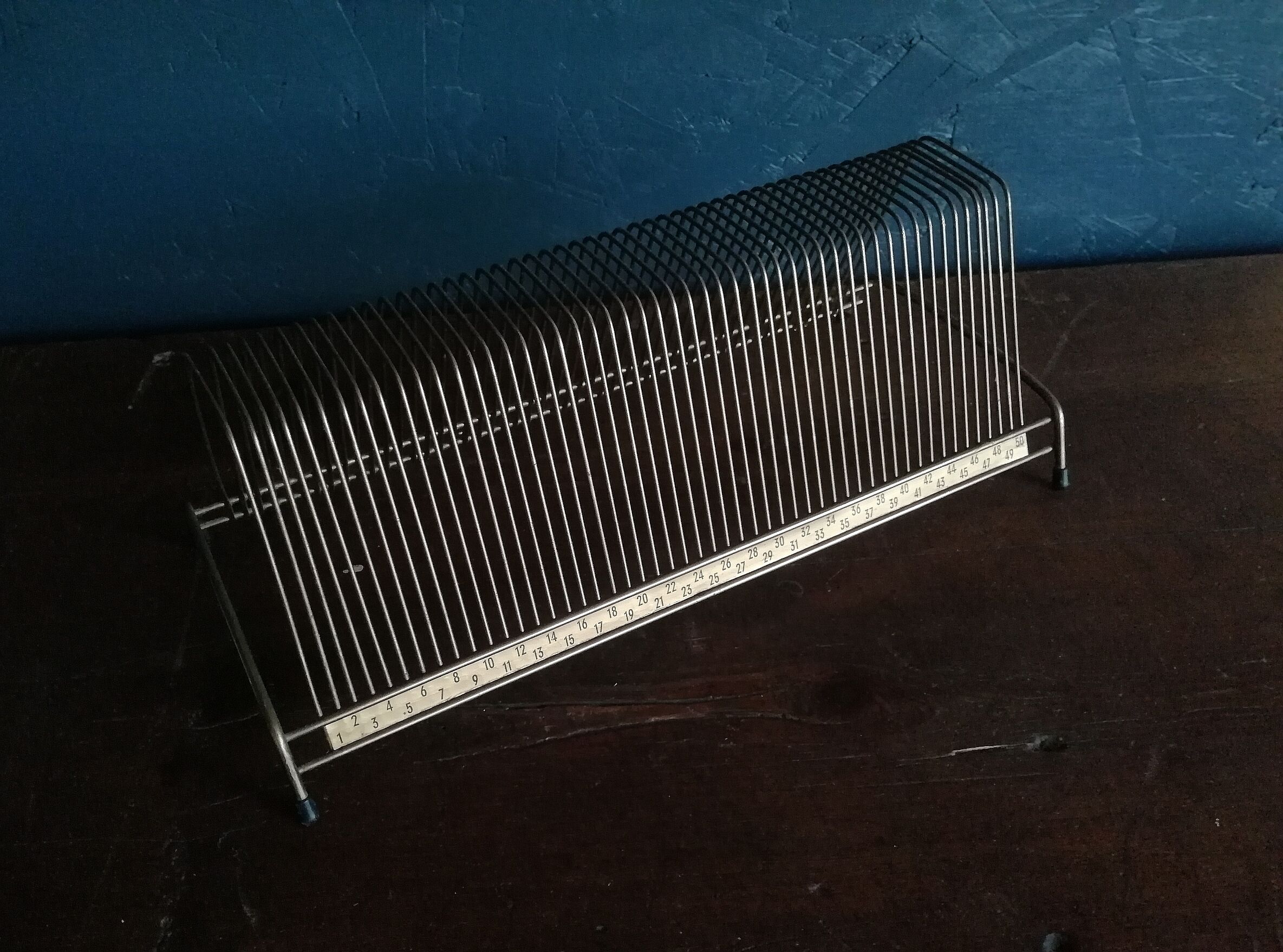 Vintage brass vinyl holder 50s