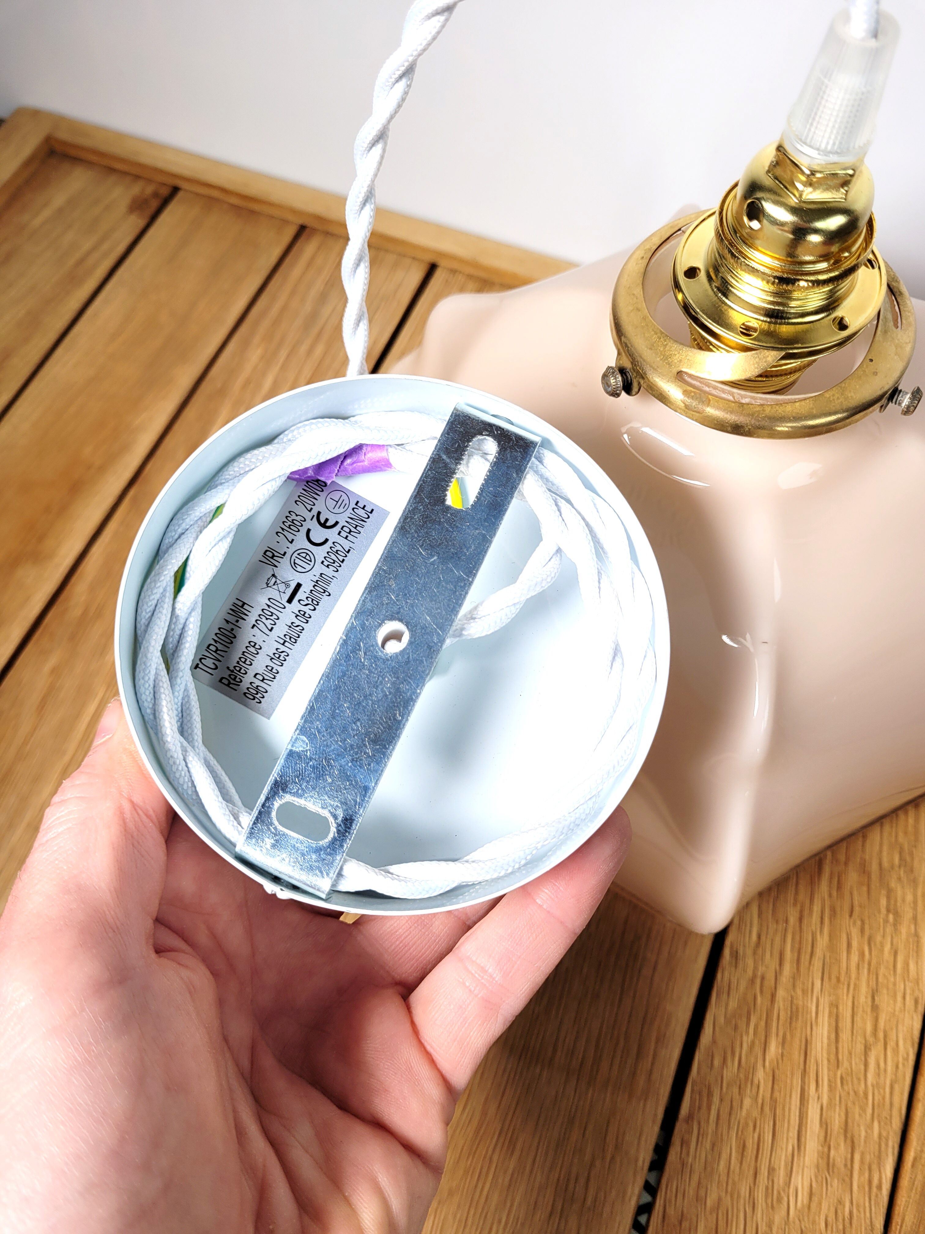 Pink ceiling lamp suspension lamp