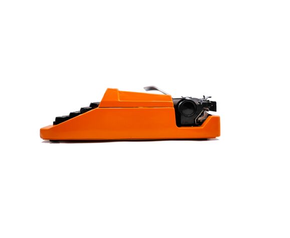 Machine à écrire silver reed 100 orange révisée ruban neuf