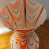 Vintage 70s italian vase in opaline or murano glass