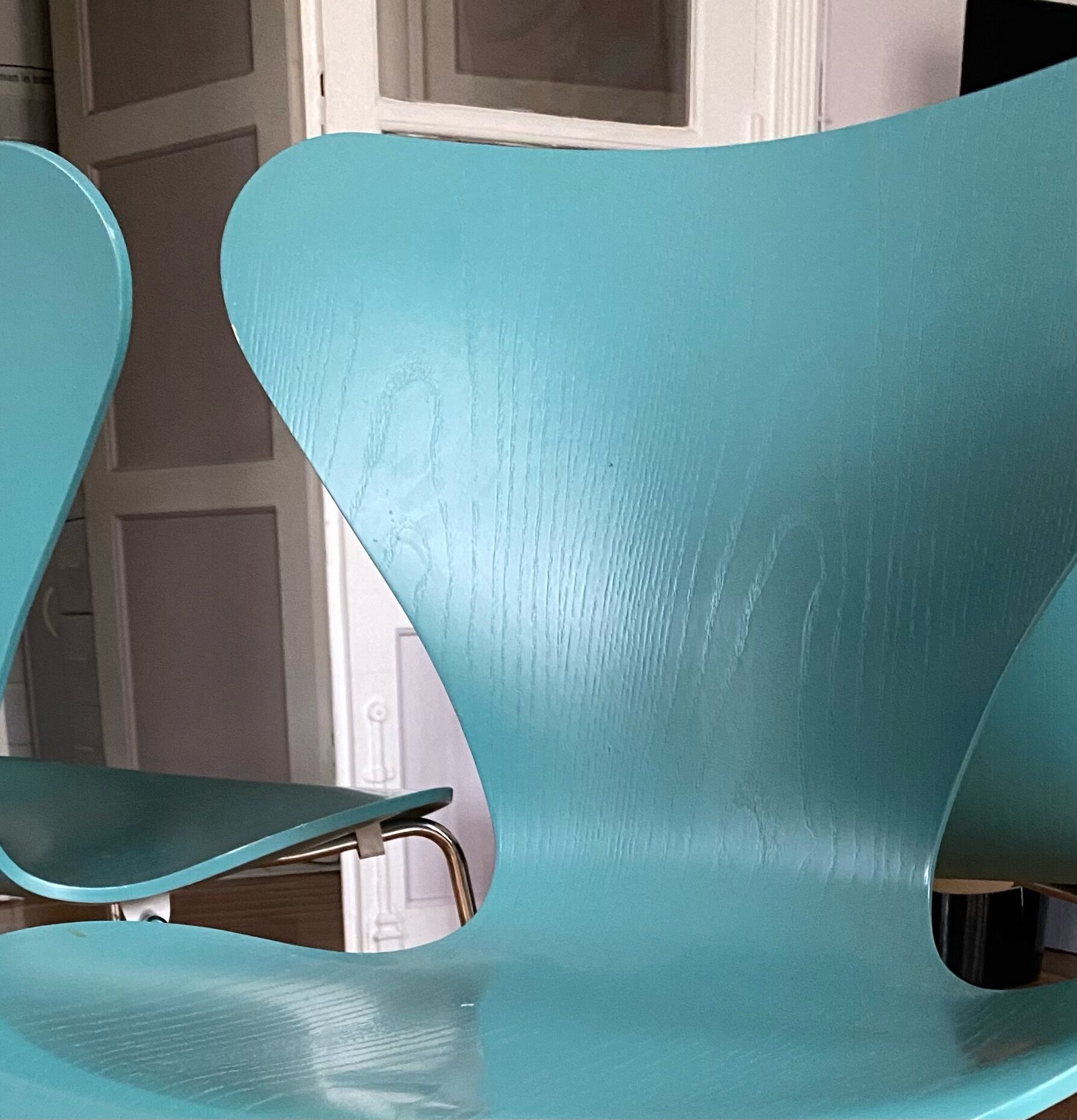 6 chairs by Arne Jacobsen for fritz hansen