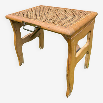 Old cane folding stool