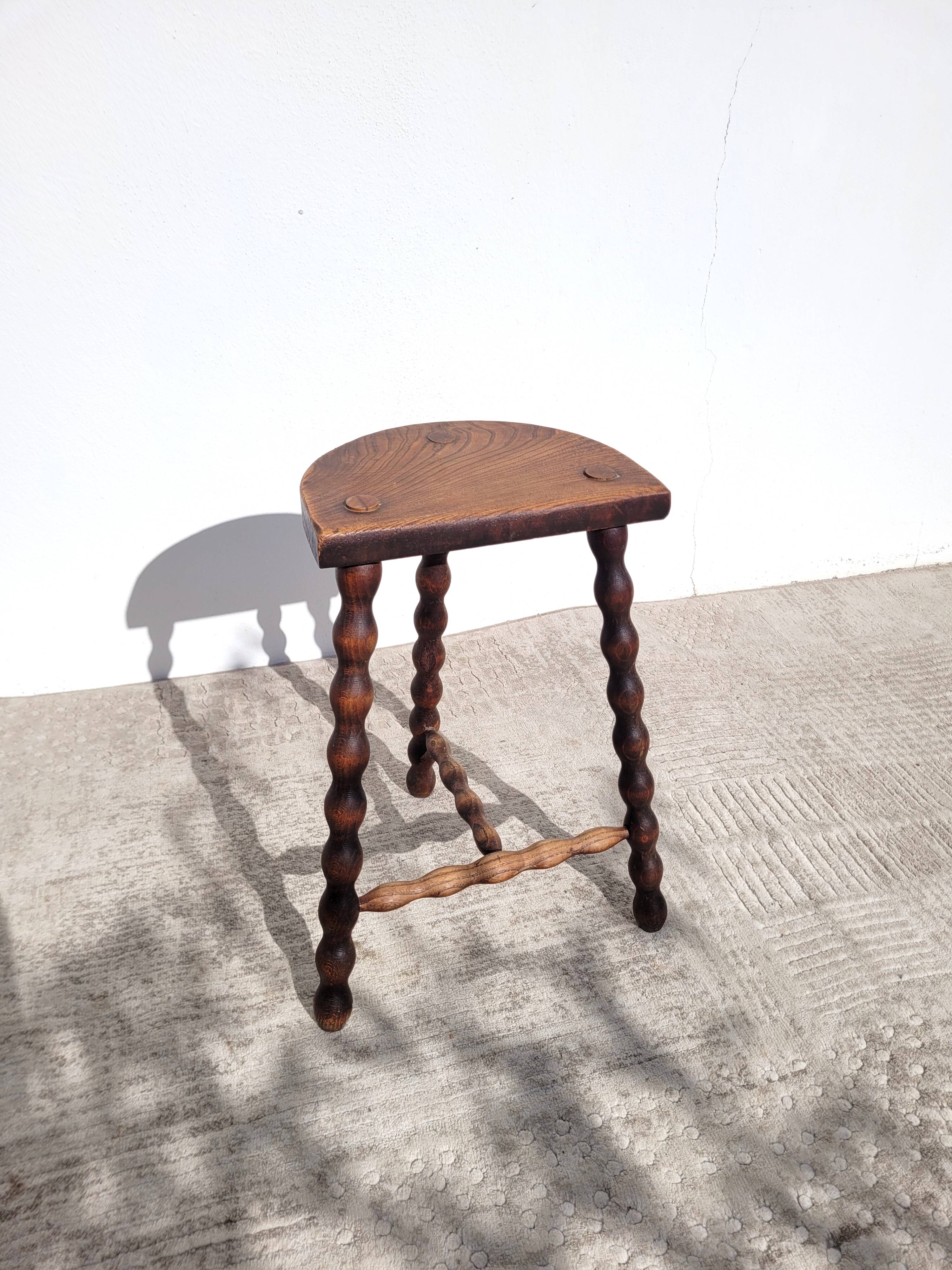 Vintage tripod rosary stool