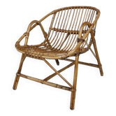 Vintage rattan armchair