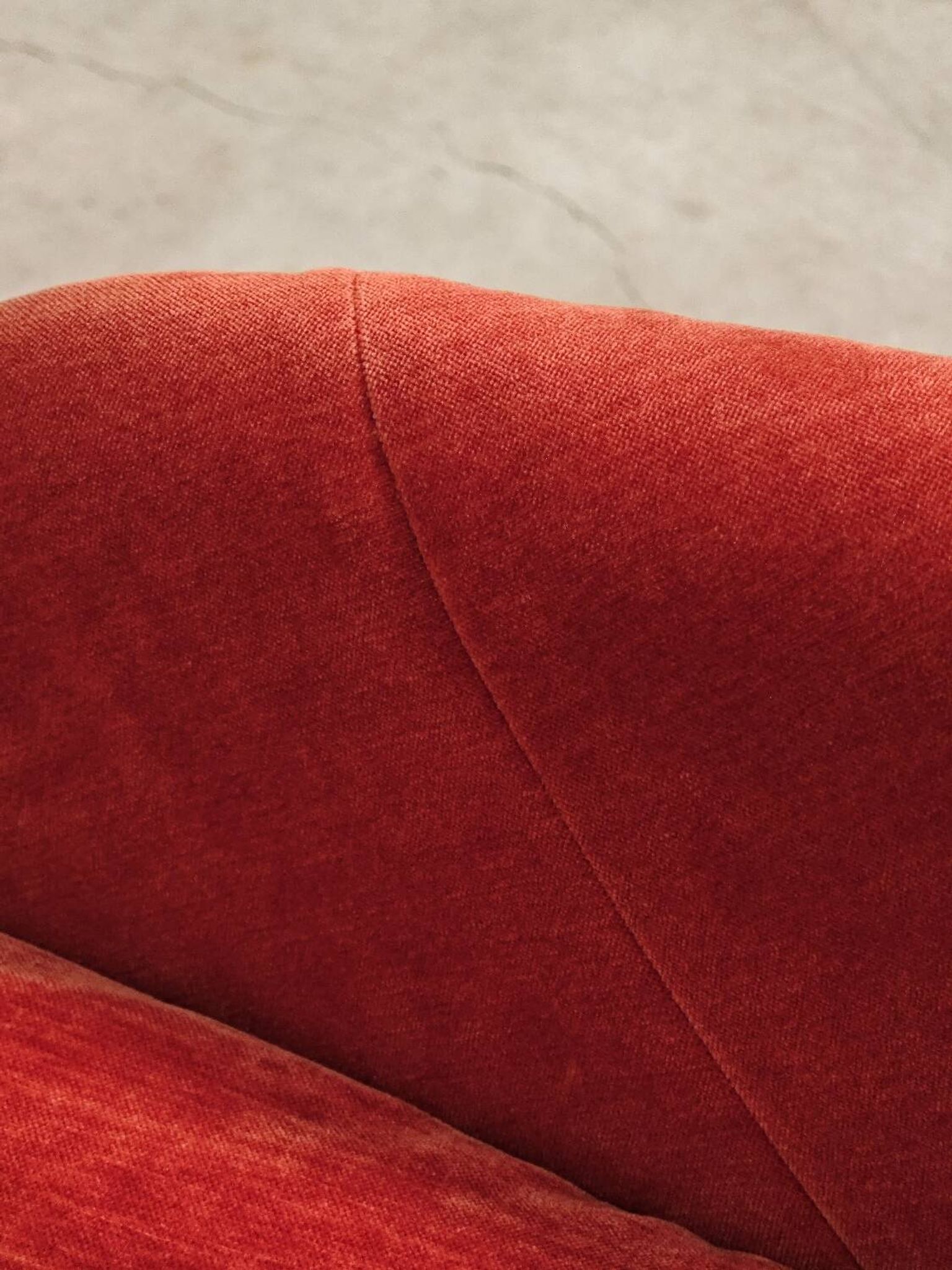 Fauteuil Shell restauré velours par Miroslav Navratil pour Vertex