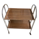Vintage folding trolley serving cart