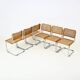 Set of 6 B32 style dining chairs by Marcel Breuer.