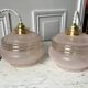Pair of suspensions / pink granita 50s