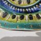 H. Bequet Quaregnon ceramic plate, Belgium 1950s.
