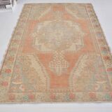 Tapis anatolien orange et beige sku 2434
