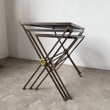 Adnet 1950s nesting tables trio