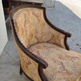 Chaise longue decorated with butterflies in Louis XVI style from the Napoleon III period