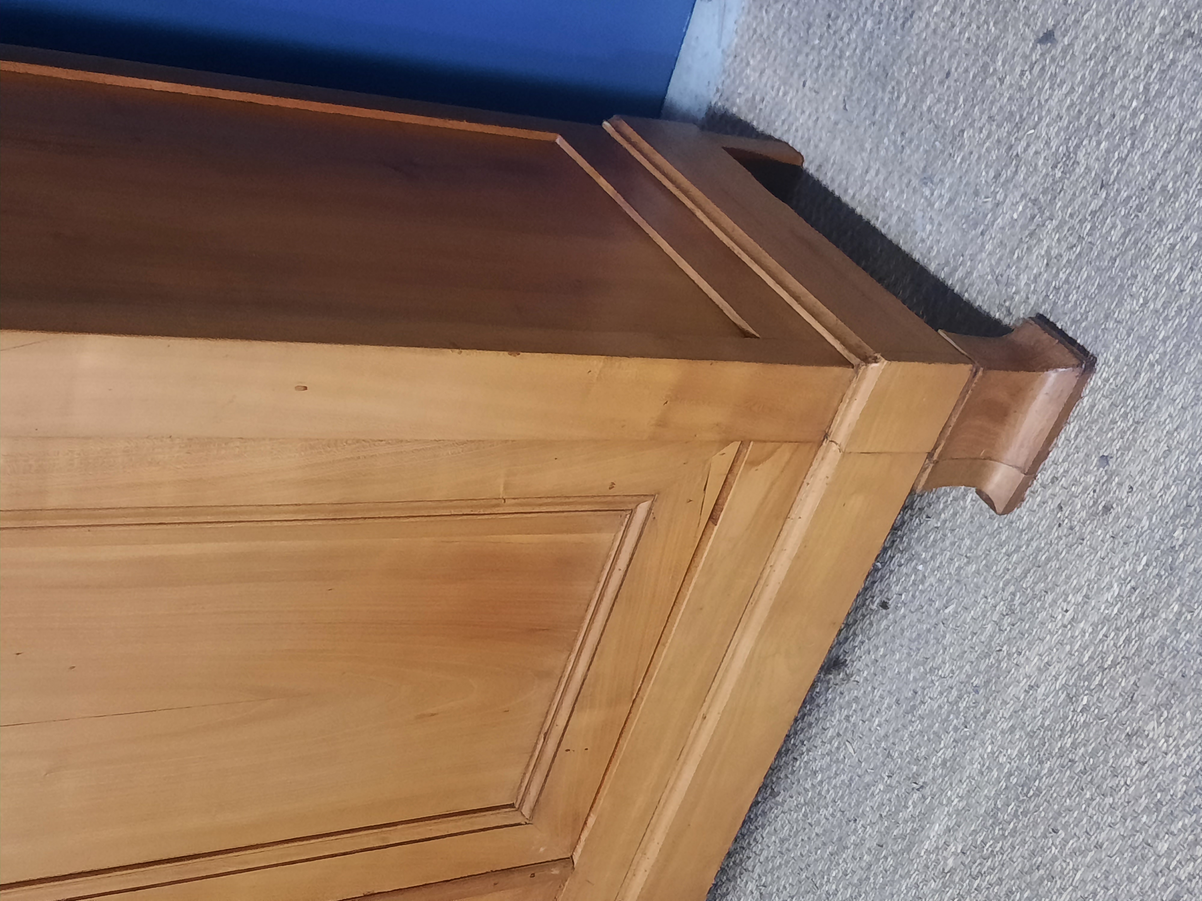 Louis Philippe style cherry wood bookcase