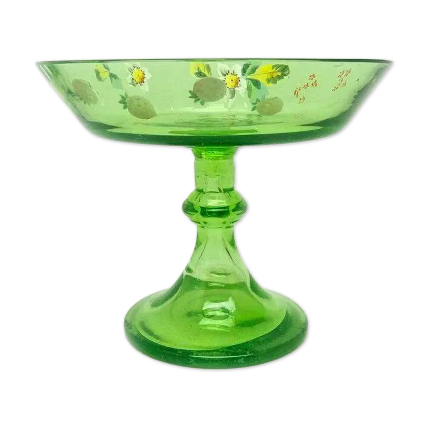 N6I Uranowa platter in the Art Nouveau style Bohemia