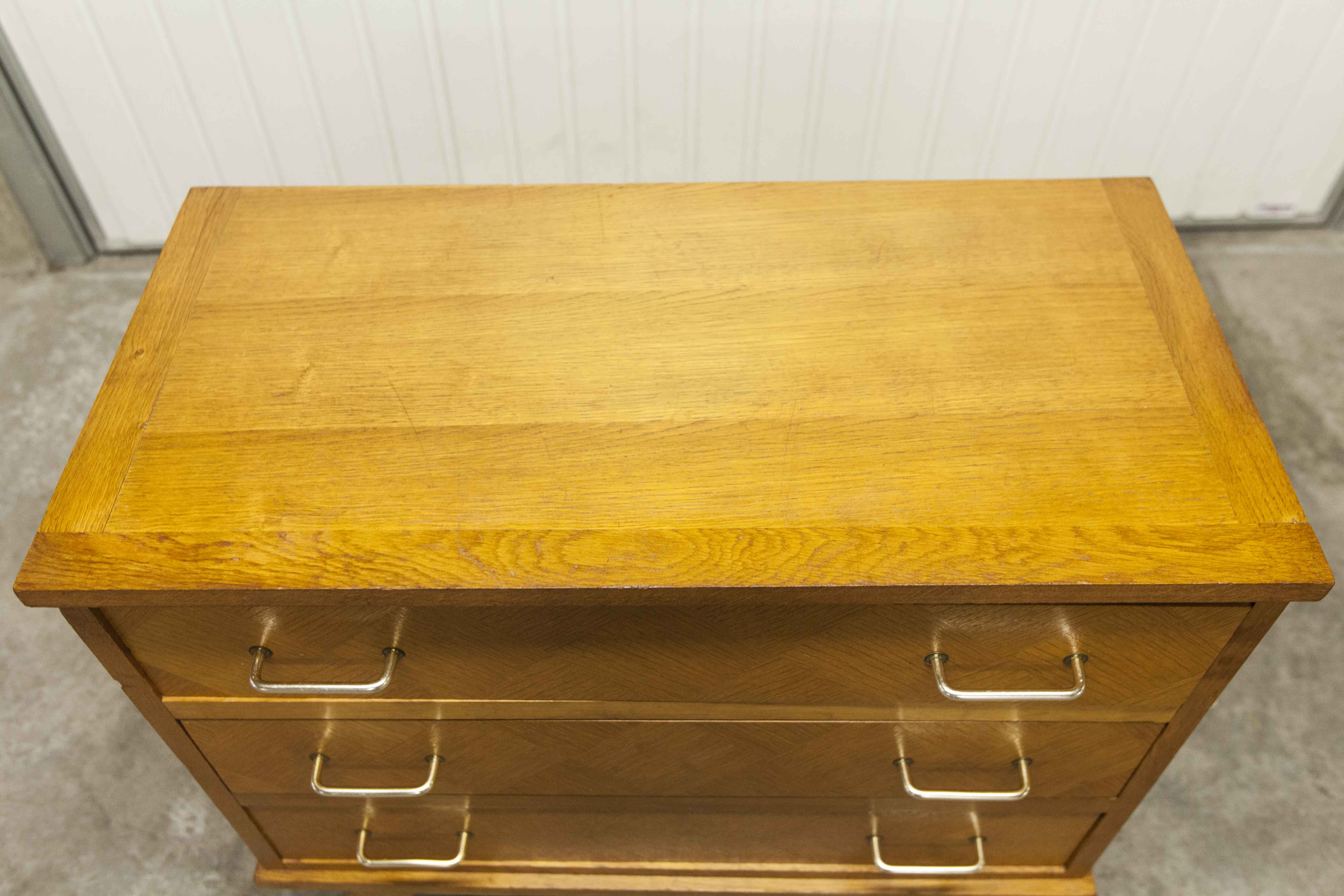 Commode scandinave 3 tiroirs années 60 pieds compas