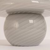 Mushroom table lamp in glass by Peill & Putzler, Germany, 1970s