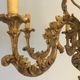 Louis XV Patine style chandelier with ancient Golden Patina Rockery Luster