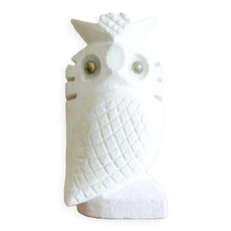 Stone owl, brass eyes, 1960s