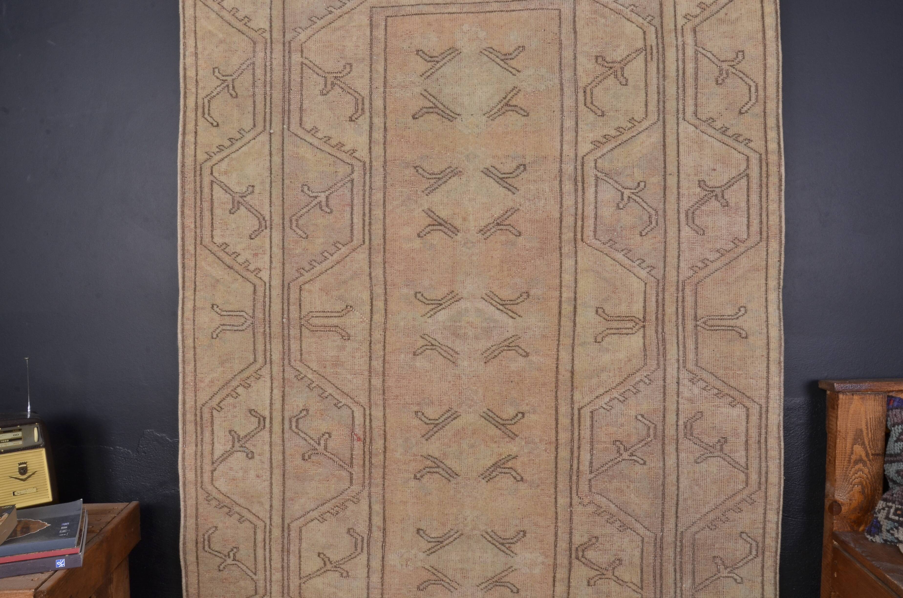 Oushak Floor Vintage Turkish Rug sku2426