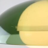 Italian Space Age Green Pendant Lamp in Acrylic Glass, 70s