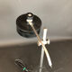 Lampe de table en métal italien vintage et nickelé des années 50