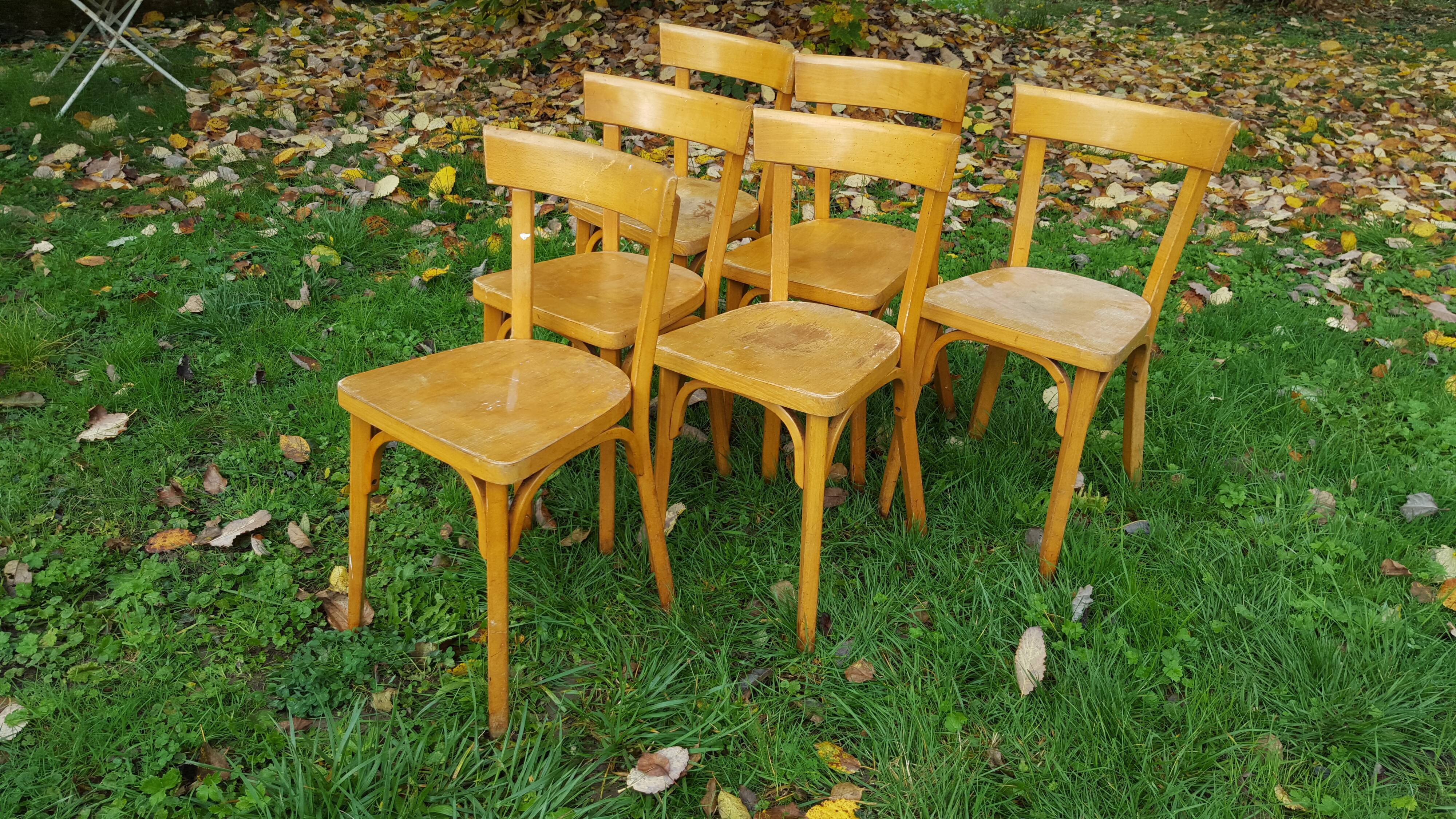 Set of 6 Baumann bistro chairs