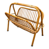 Wicker magazine rack