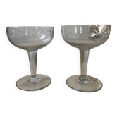 Old champagne glasses