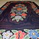 Old American Carpet Hooked handmade 103cm x 166cm 1920s, 1C677