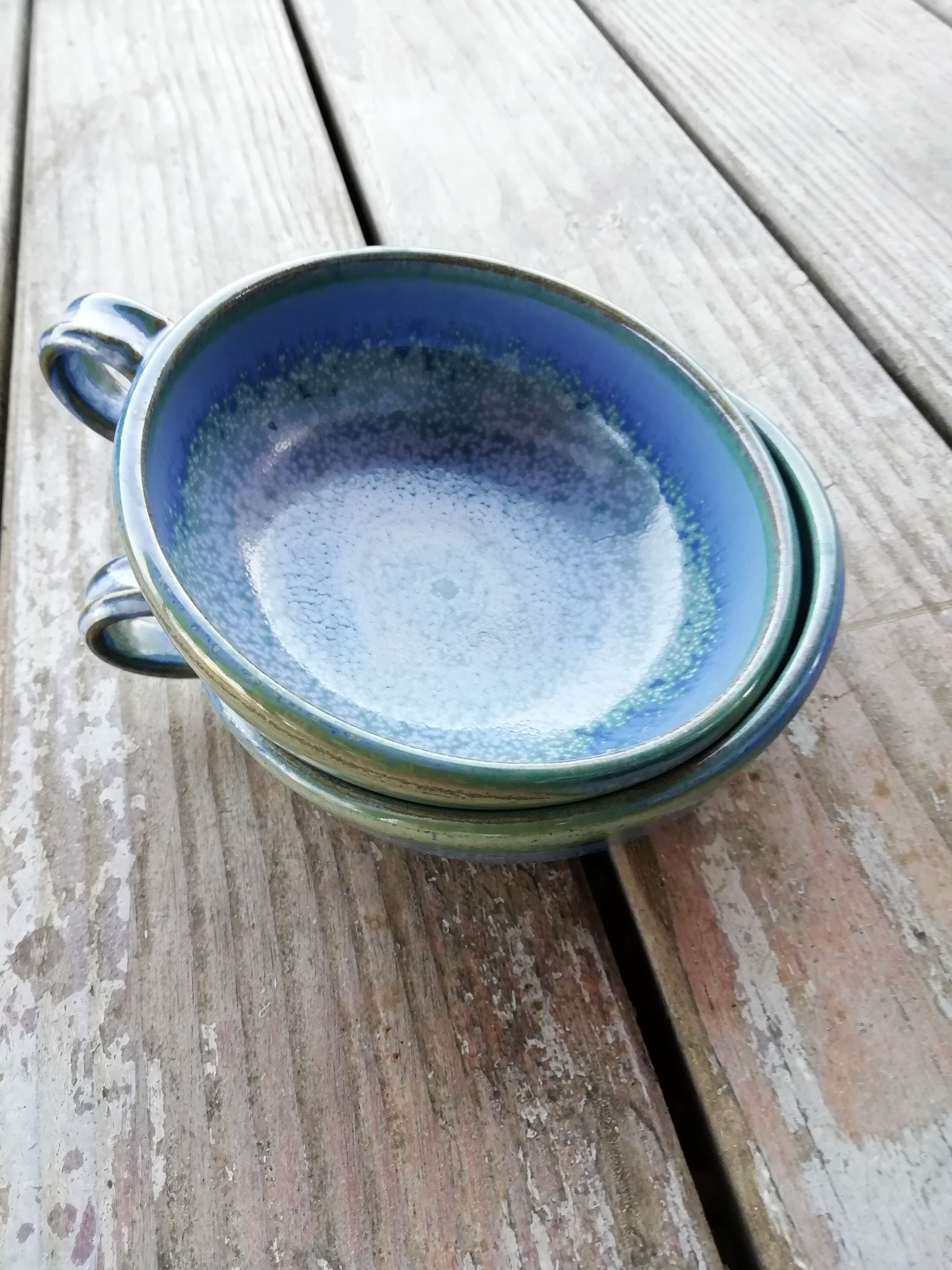 Pair of artisanal cups