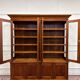 Classic English Bookcase with Glass Doors