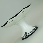 octagonal art deco BOWL footed bowl schramberg majolika 1920s hand-painted decor