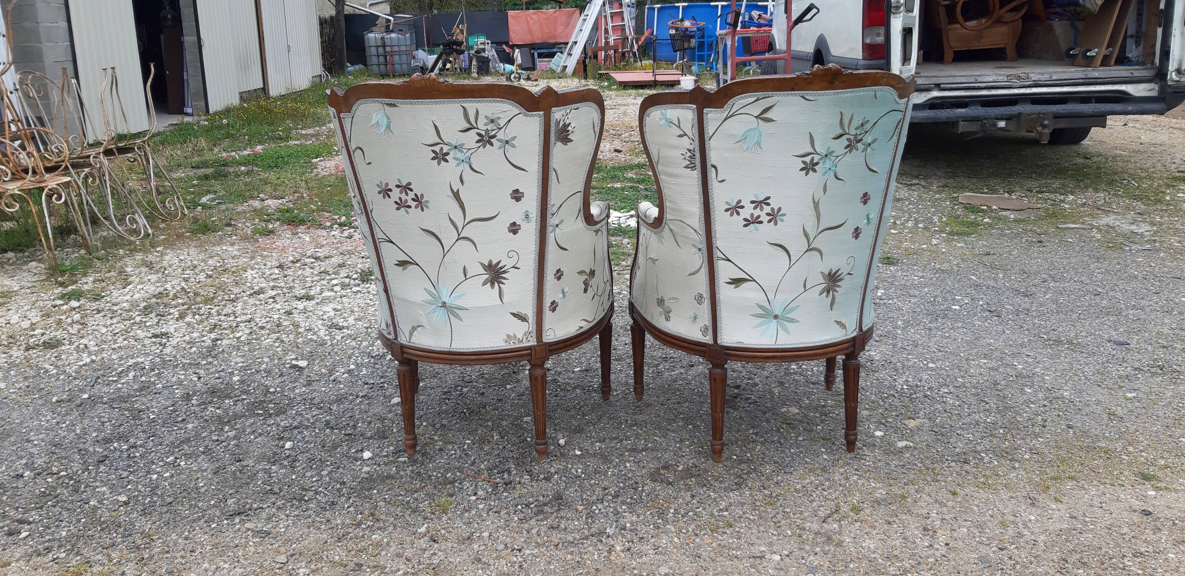 Pair of Cabriolet Armchairs