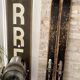 Paire de ski vintage en bois