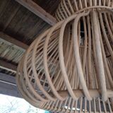 Natural rattan pendant light