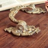 Pair of Louis XV style handles, bronze