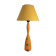 Lampe Olivier Villatte bois orange années 80