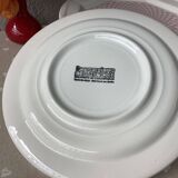 San Marciano psychedelic pink gingham plates - rare