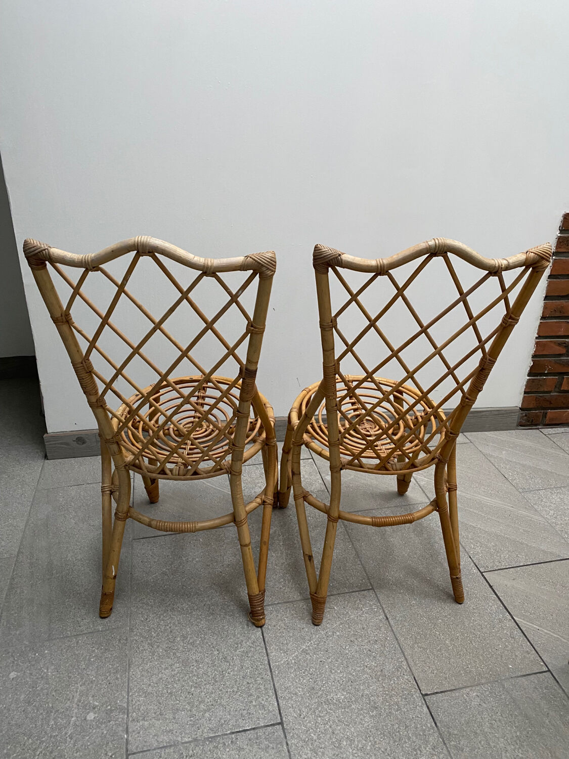 Bamboo chairs 60s 70s