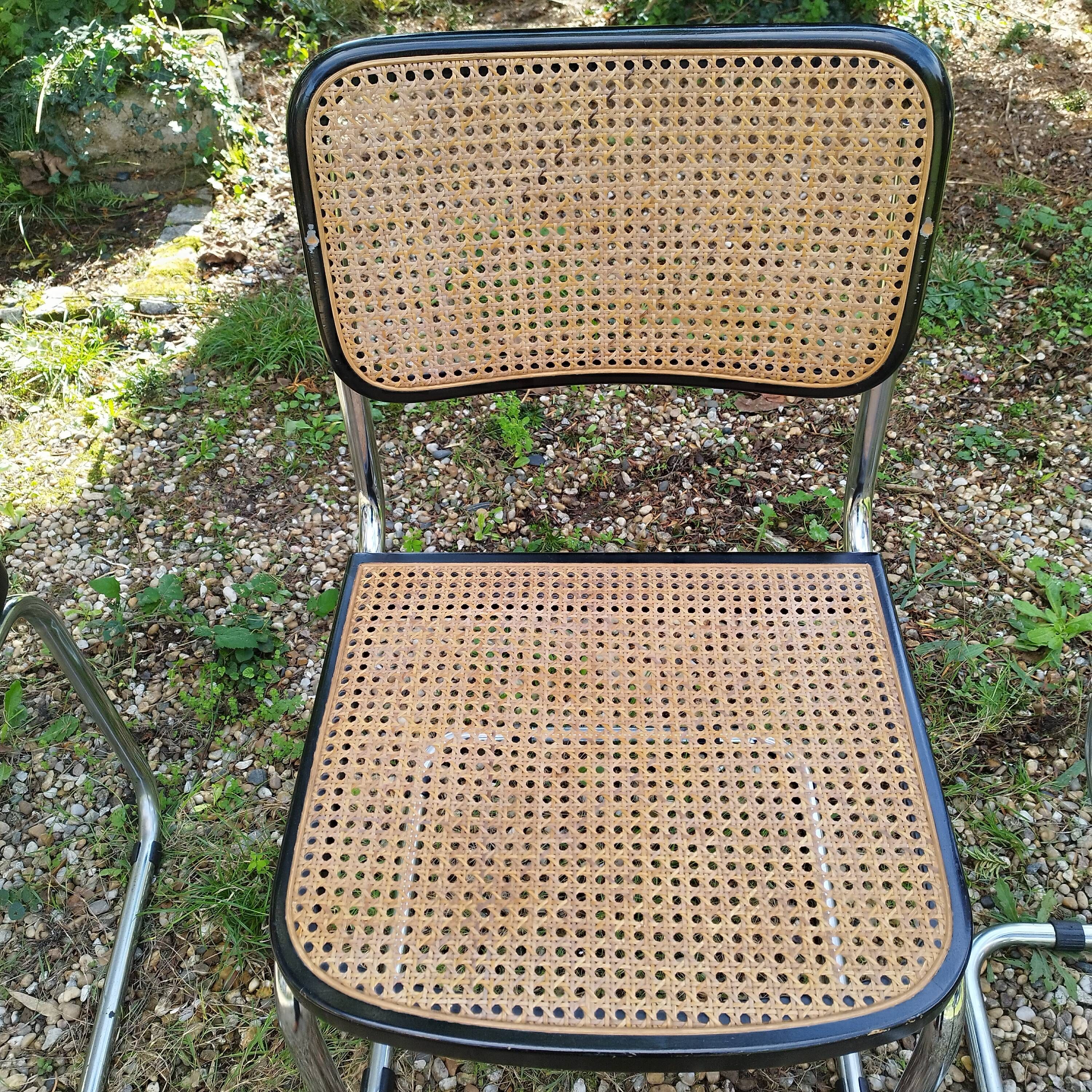 Vintage style chairs Cesca B32 Marcel Breuer