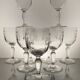 9 water/wine glasses Late 19th century - Early 20th century