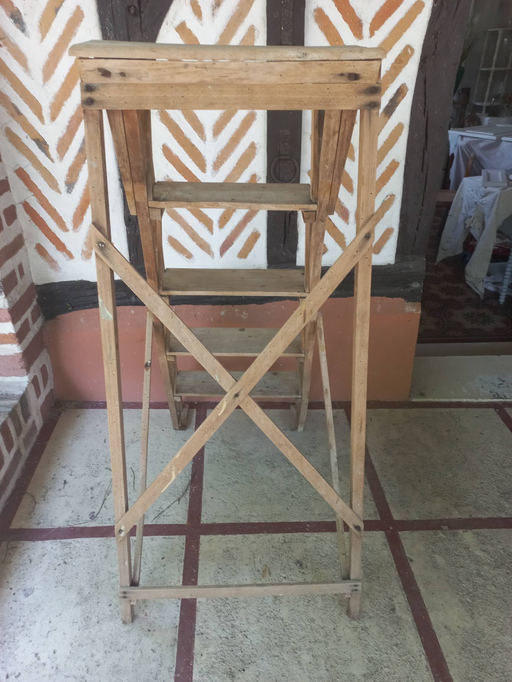 Antique painter's stepladder