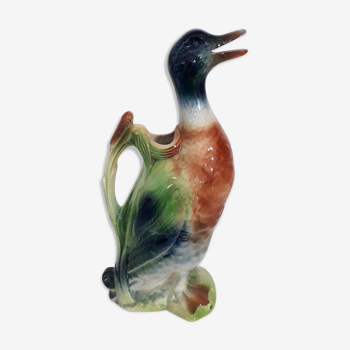Vintage zoomorphic pitcher- Duck - St Clément - France - 1960's
