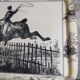 Vintage fiberglass horse tray