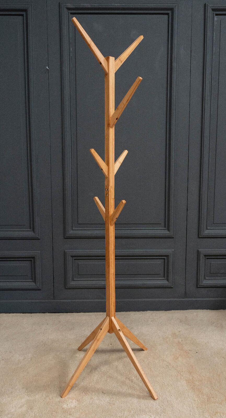 Coat rack Tree 7 hooks 1970 French design