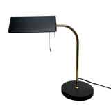 Black table lamp, Solken, 70's