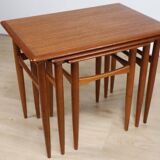 Tables gigognes scandinave en teck, 1960