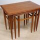 Tables gigognes scandinave en teck, 1960