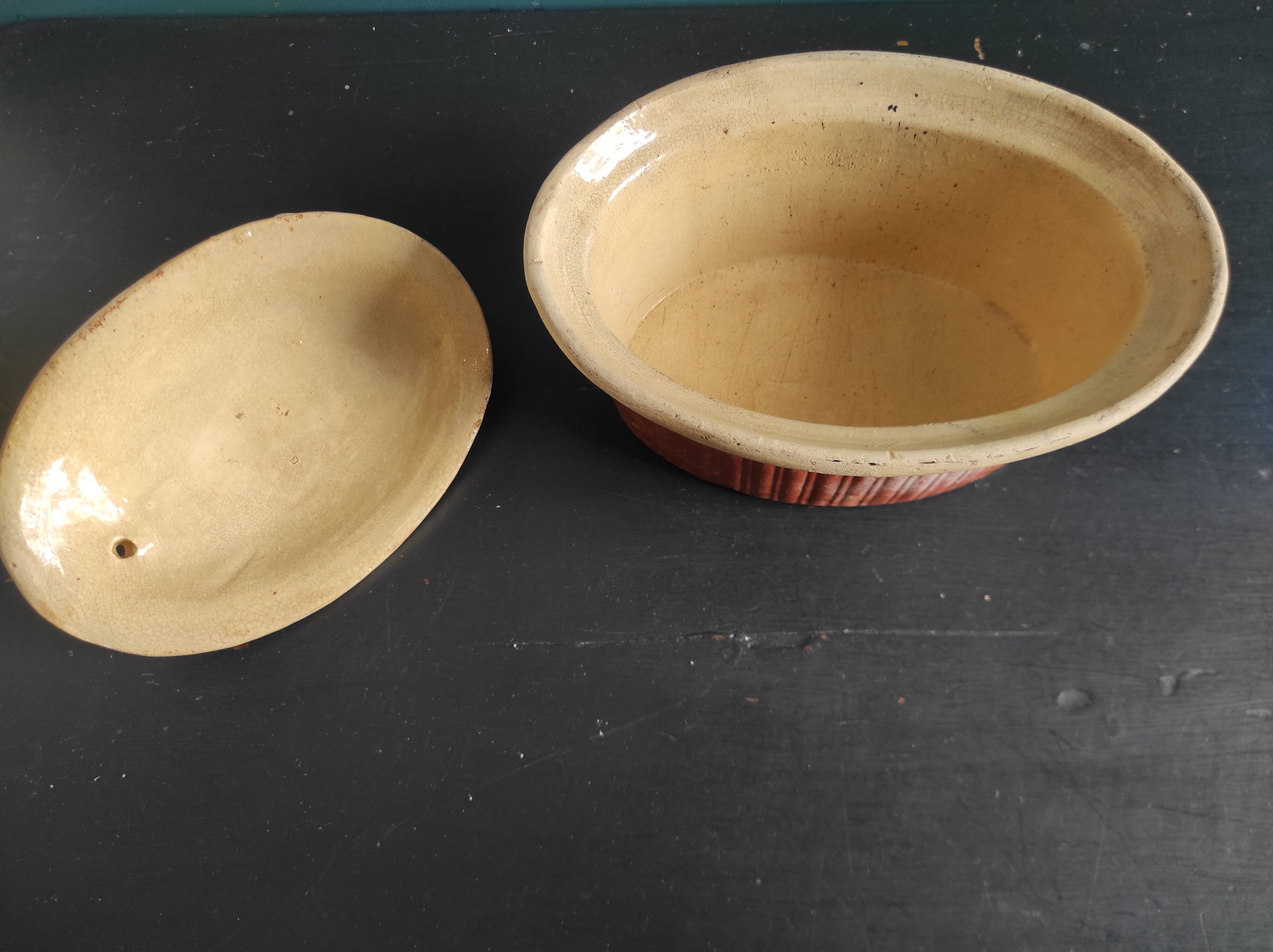 French vintage butter dish